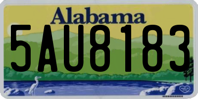 AL license plate 5AU8183