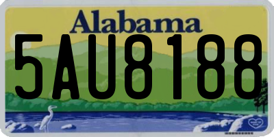 AL license plate 5AU8188
