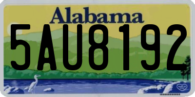 AL license plate 5AU8192