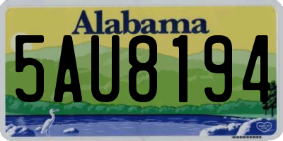 AL license plate 5AU8194