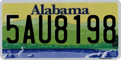 AL license plate 5AU8198