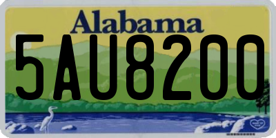 AL license plate 5AU8200