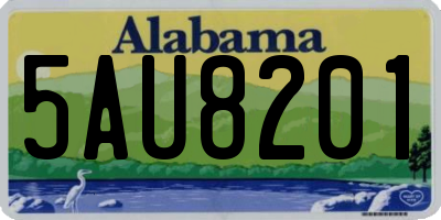 AL license plate 5AU8201
