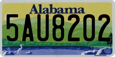 AL license plate 5AU8202