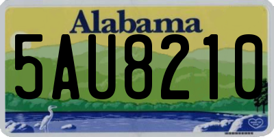 AL license plate 5AU8210