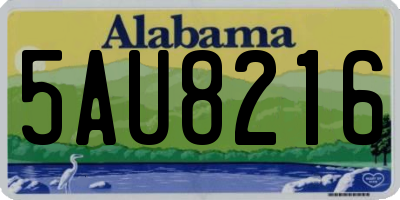 AL license plate 5AU8216