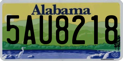 AL license plate 5AU8218