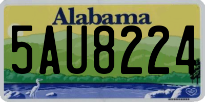AL license plate 5AU8224