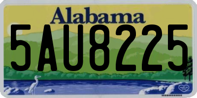 AL license plate 5AU8225