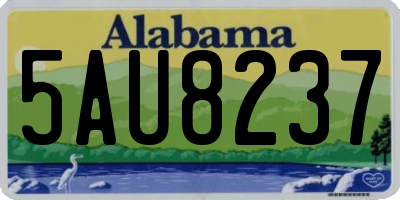 AL license plate 5AU8237