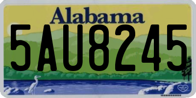 AL license plate 5AU8245