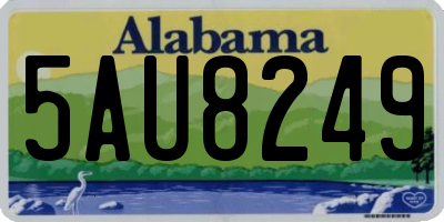 AL license plate 5AU8249