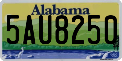 AL license plate 5AU8250