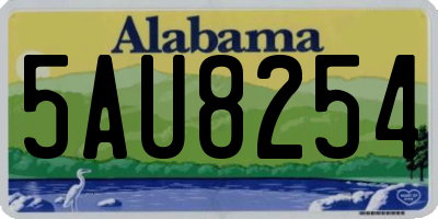 AL license plate 5AU8254