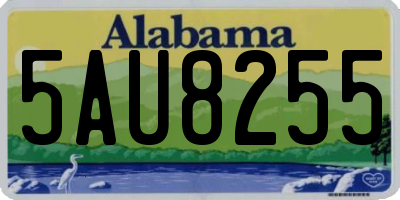 AL license plate 5AU8255