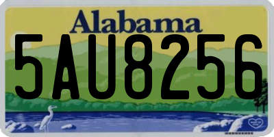 AL license plate 5AU8256