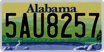 AL license plate 5AU8257