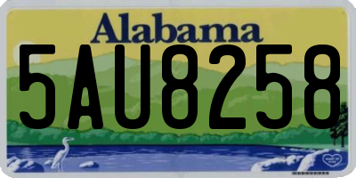AL license plate 5AU8258