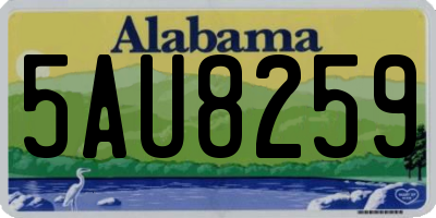 AL license plate 5AU8259
