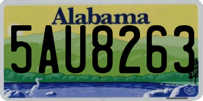 AL license plate 5AU8263