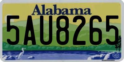 AL license plate 5AU8265