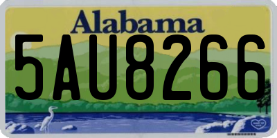 AL license plate 5AU8266