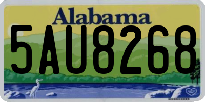 AL license plate 5AU8268