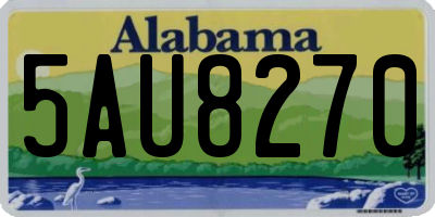 AL license plate 5AU8270