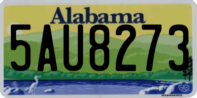 AL license plate 5AU8273