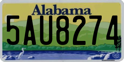 AL license plate 5AU8274