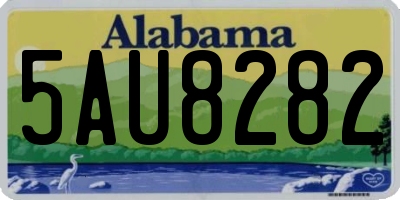 AL license plate 5AU8282