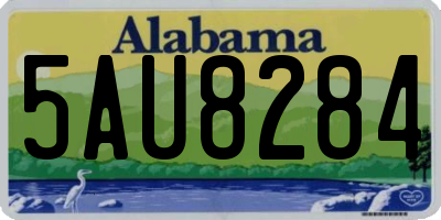AL license plate 5AU8284