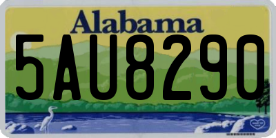 AL license plate 5AU8290