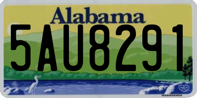 AL license plate 5AU8291