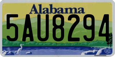 AL license plate 5AU8294
