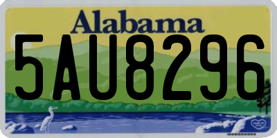 AL license plate 5AU8296
