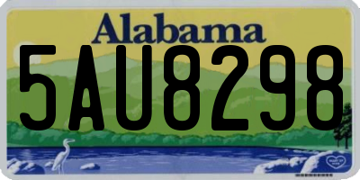 AL license plate 5AU8298