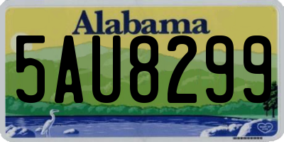 AL license plate 5AU8299