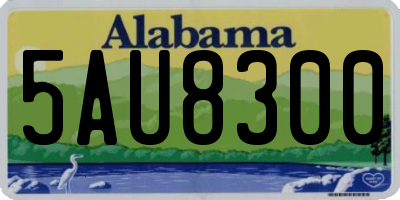 AL license plate 5AU8300
