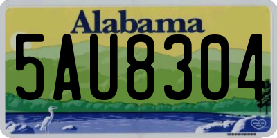 AL license plate 5AU8304