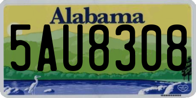 AL license plate 5AU8308