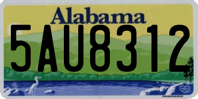 AL license plate 5AU8312