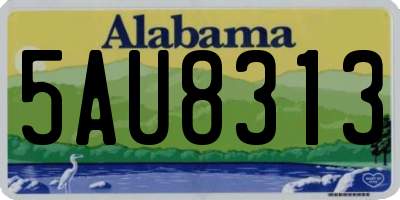 AL license plate 5AU8313