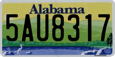 AL license plate 5AU8317