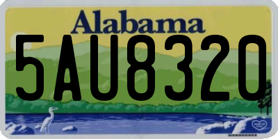 AL license plate 5AU8320