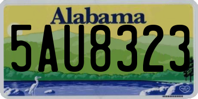 AL license plate 5AU8323