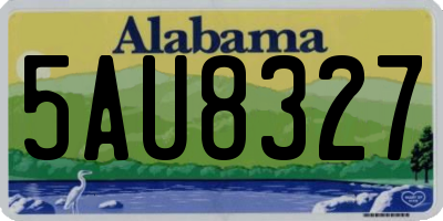 AL license plate 5AU8327