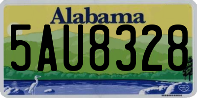 AL license plate 5AU8328