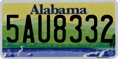 AL license plate 5AU8332