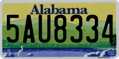 AL license plate 5AU8334